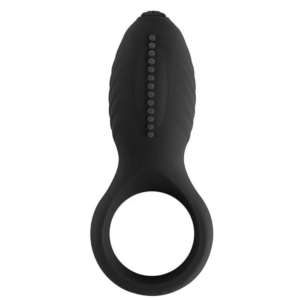 Anillo vibrador de Silicona Oh Tongue BLACK
