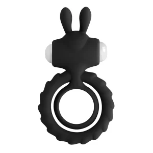 Anillo vibrador de Silicona Oh Rabbit BLACK