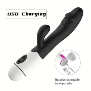 Vibrador Dual Recargable G-SPOT BLACK