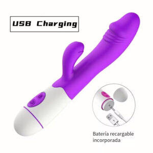 Vibrador Dual Recargable G-SPOT PURPLE